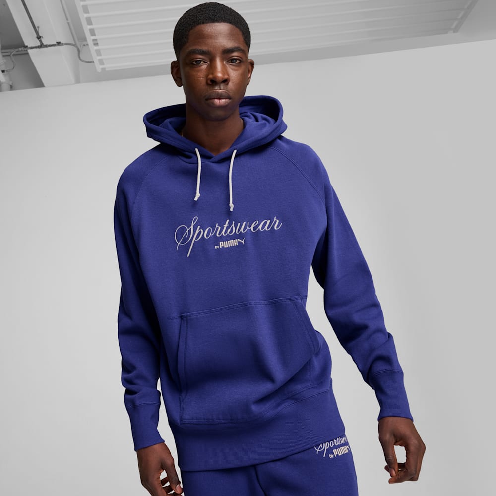 Mens blue puma hoodie new arrivals